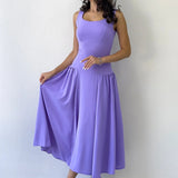 Lilac Midi Sleeveless Dress