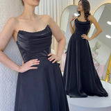 Black Strapless Corset with Detailed Beading and Low-Cut Back Evening Dress