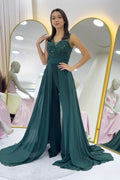 Green Sequined Tail Jumpsuit