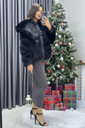 Black New Season Fur Coat