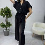 Black Wide Leg Jumpsuit
