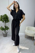 Black Wide Leg Jumpsuit